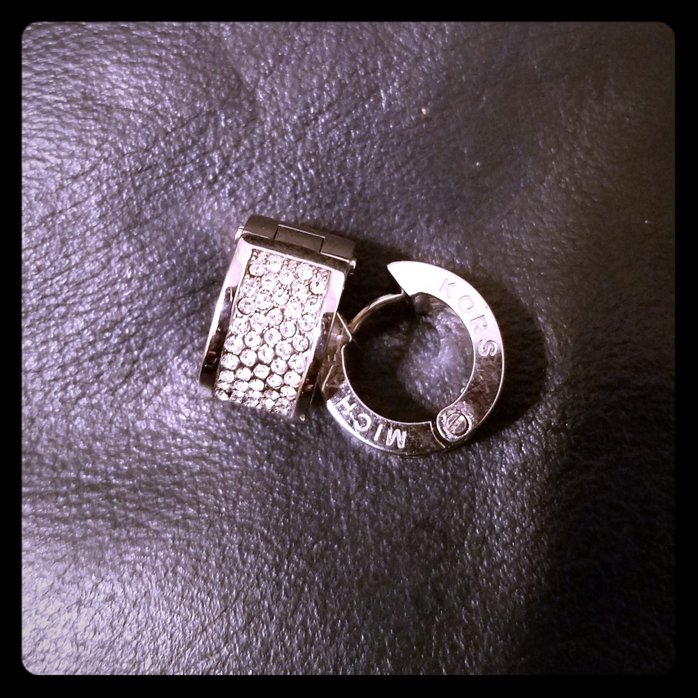 Michael Kors Pavè Huggie Earrings